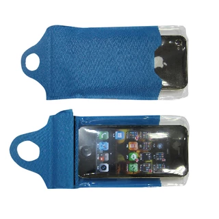 Nepromokavý obal na telefon Yate 14x10 cm - modrá