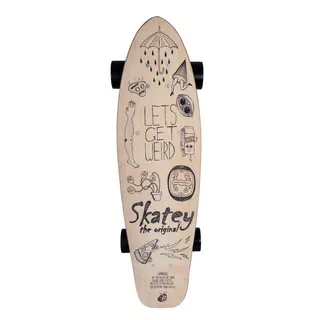 Electric Longboard Skatey 350L Wood Art