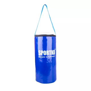 Children’s Punching Bag SportKO MP10 19x40cm - Black-White - Blue-White