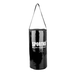 Detské boxovacie vrece SportKO MP10 19x40cm / 3kg - čierno-biela