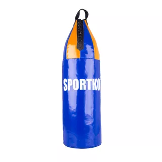 Dětský boxovací pytel SportKO MP8 24x70cm / 8kg - modro-oranžová