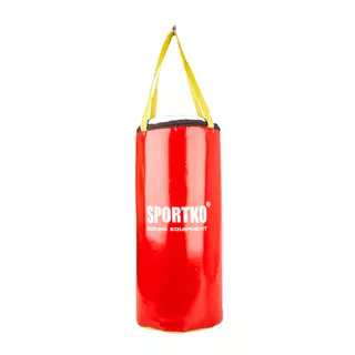 Dětský boxovací pytel SportKO MP9 24x50cm / 5kg - červená