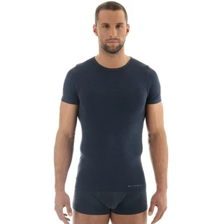 Men’s Short-Sleeved T-Shirt Brubeck Wool Comfort - Blue