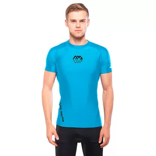 Men’s Rashguard Aqua Marina Scene - White - Blue