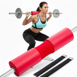 Ochrana vzpěračské tyče inSPORTline Shaperoll 44x9,5 cm - červená