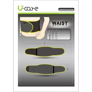 Magnetic bamboo waist support U-care