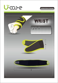 U-care magnetic bamboo wrist support