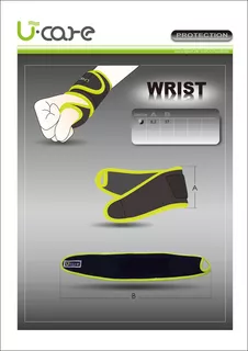 U-care magnetic bamboo wrist support