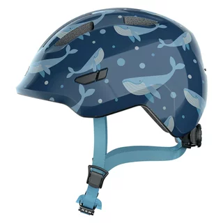 Children’s Bike Helmet Abus Smiley 3.0 - Purple Star - Blue Whale