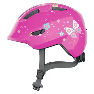 Children’s Bike Helmet Abus Smiley 3.0 - Pink Butterfly - Pink Butterfly