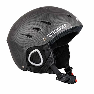 WORKER Free Snowboard Helmet - Silver - Carbon