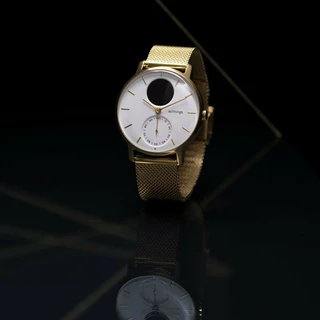Chytré hodinky Withings Steel HR (36 mm) Champagne Gold/White