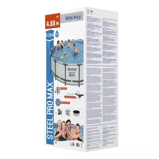 Outdoor Pool Bestway Steel Pro Max 488 x 122 cm with Filter