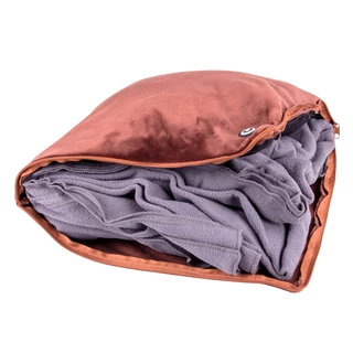 Massage Pillow & Blanket inSPORTline Trawel - Dark Blue