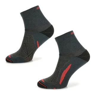 Trekking Merino Socks Comodo TREUL02 - Black Red - Black Red