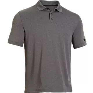 Pánske tričko Under Armour Medal Play Performance Polo - Black - Carbon Heather