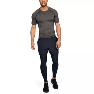 Pánské kompresní triko Under Armour HG Armour SS - Carbon Heather