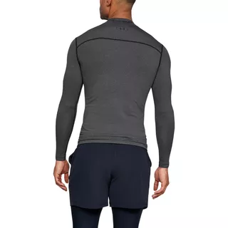 Men’s Compression T-Shirt Under Amour ColdGear Mock - Carbon Heather