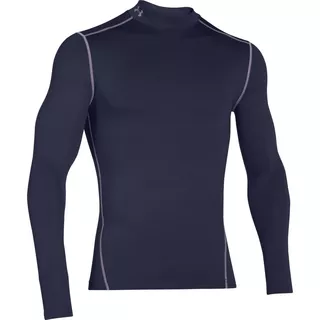 Men’s Compression T-Shirt Under Amour ColdGear Mock - Carbon Heather