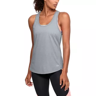 Dámské funkční tílko Under Armour Threadborne Streaker Tank - Steel Light Heather