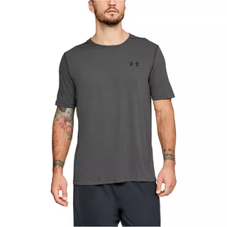 Pánske tričko Under Armour Threadborne Fitted SS - Carbon Heather