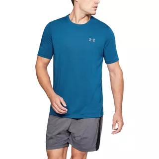 Pánske tričko Under Armour Threadborne Fitted SS - Carbon Heather