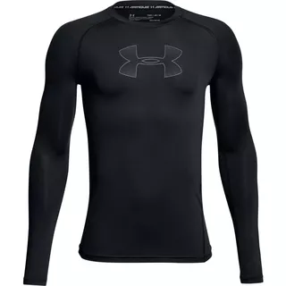 Detské tričko Under Armour Armour LS - BLACK / GRAPHITE