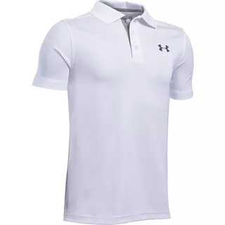 Detské tričko Under Armour Performance Polo - YXL - White