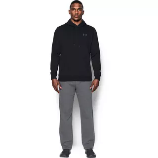 Pánska mikina Under Armour Rival Fitted Pull Over - CARBON HEATHER / BLACK