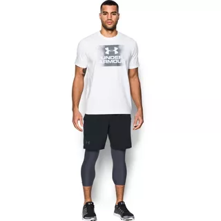 Pánske kraťasy Under Armour Cage Short - GRAPHITE / MAKO BLUE