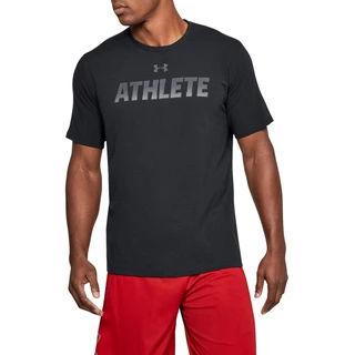 Pánske tričko Under Armour Athlete SS - Black - Black