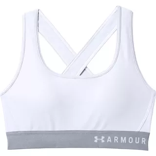 Women’s Sports Bra Under Armour Mid Crossback - Mojo Pink - White