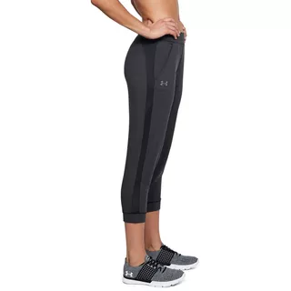 Dámske legíny Under Armour Featherweight Fleece Crop - Black