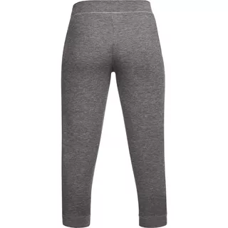 Dámske legíny Under Armour Featherweight Fleece Crop - Charcoal Medium Heather