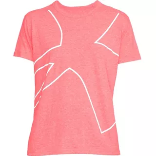 Dámske tričko Under Armour Triblend Graphic SS Tee - M - Coral Cove Light Heather