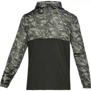 Pánska ľahká bunda Under Armour Wind Anorak - BLACK / STEEL / BLACK - Artillery Green