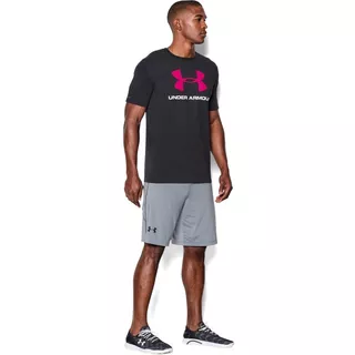 Pánske tričko Under Armour CC Sportstyle Logo - True Gray Heather