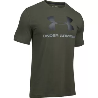 Pánske tričko Under Armour CC Sportstyle Logo - True Gray Heather