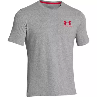 Pánske tričko Under Armour CC Left Chest Lockup - True Gray Heather - True Gray Heather