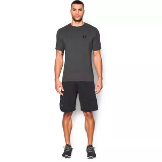 Pánske tričko Under Armour CC Left Chest Lockup - True Gray Heather