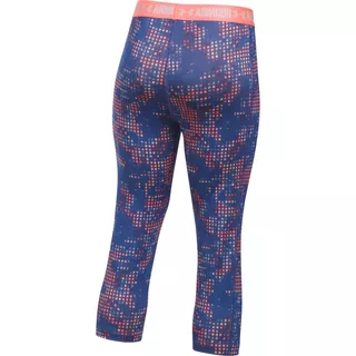 Dívčí legíny Under Armour Printed Armour Capri - Orient Fusion/Torch Red/Melon