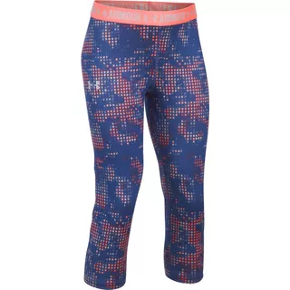 Dievčenské legíny Under Armour Printed Armour Capri - Orient Fusion/Torch Red/Melon - Tory Blue/Mona Lisa/Twilight Grey