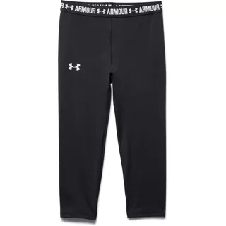 Girls’ Leggings Under Armour Armour Capri - Black/Black/White