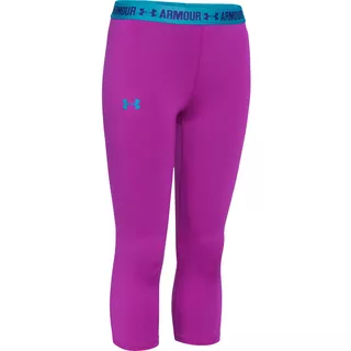 Dívčí legíny Under Armour Armour Capri - Medium Red Violet/Pacific Blue/Jacksons Purple