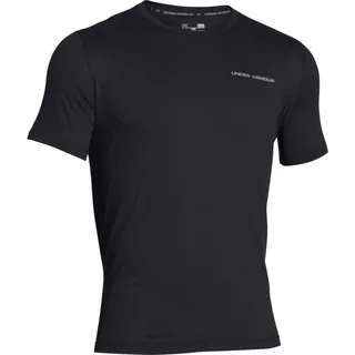 Pánske tričko Under Armour Charged Cotton SS T - BLACK / STEEL