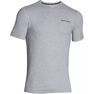 Pánske tričko Under Armour Charged Cotton SS T - XS - French Gray