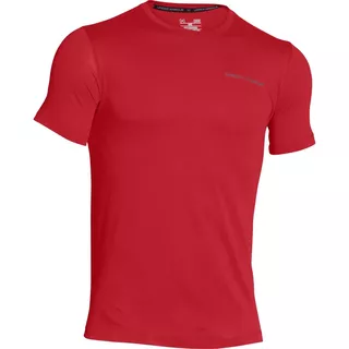 Pánske tričko Under Armour Charged Cotton SS T - Brick Red - Brick Red