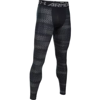 Men’s Compression Leggings Under Armour HG Armour 2.0 Novelty - Black/Graphite - Black/Graphite