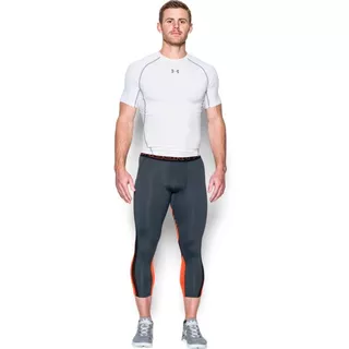 Pánské kompresní legíny Under Armour HG SuperVent 2.0 3/4 Legging - Black/Green