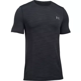 Pánske funkčné tričko Under Armour Threadborne Seamless SS - M - Black